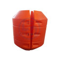 PU filled HDPE pipe floater for dredging pipes offshore working